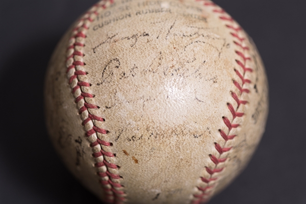 1943 Lancaster Red Roses Team Signed Baseball w. George Kell